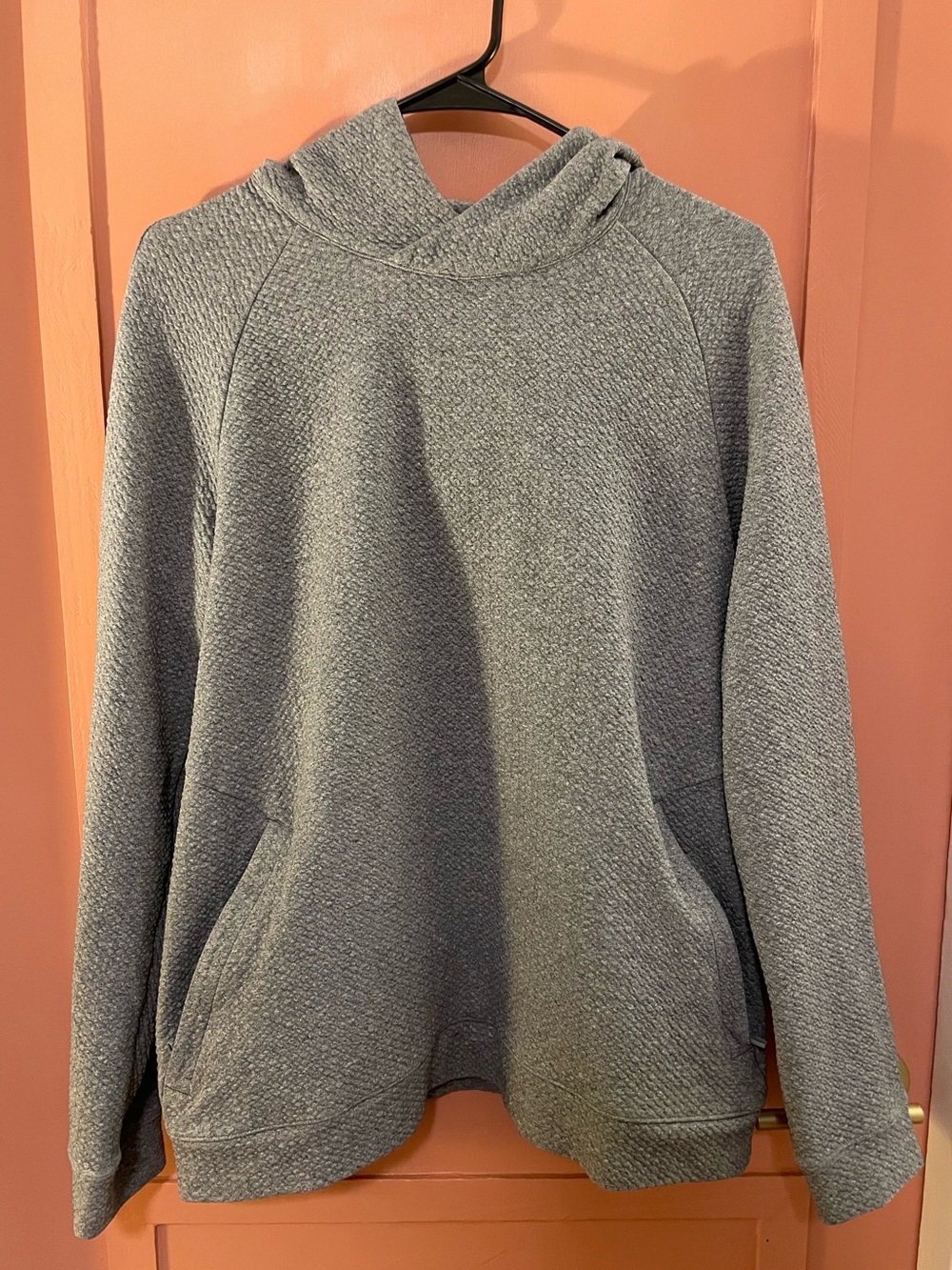 Lululemon Cozy Textured Gray Hoodie Sweatshirt